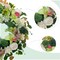 22 Inch Green Orchid Spring Everyday Wreath for Front Door, Indoor Outdoor, Rustic Farmhouse Style, Artificial Flowers and Foliage
